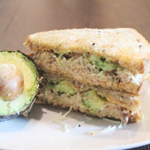 A Spicy Tuna Sandwich with Avocado