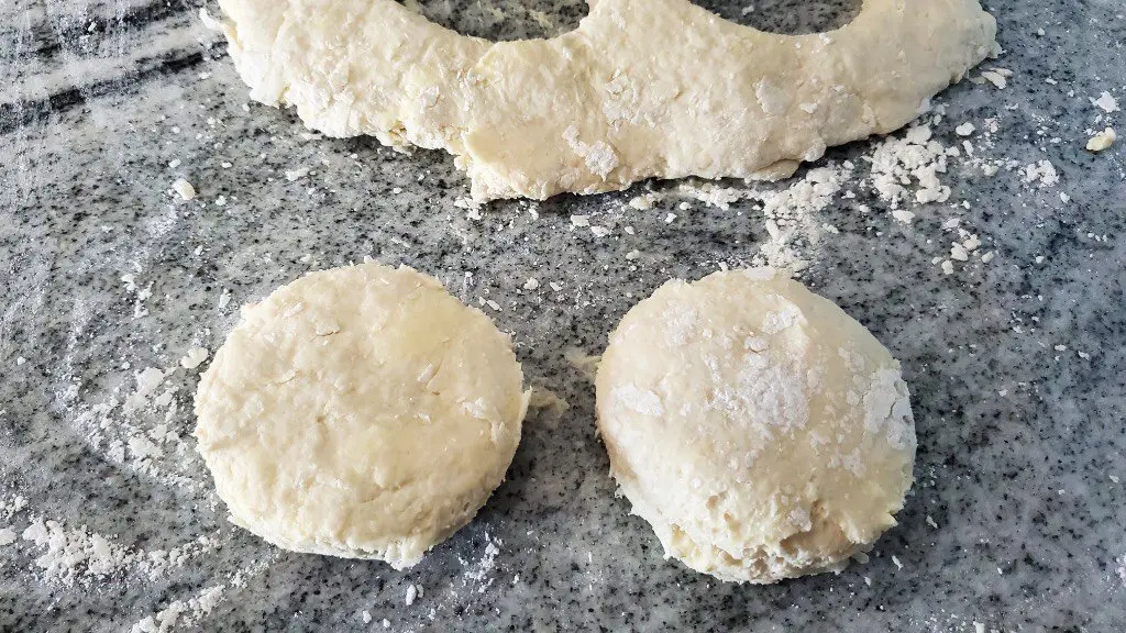 Prepping the Biscuit Dough