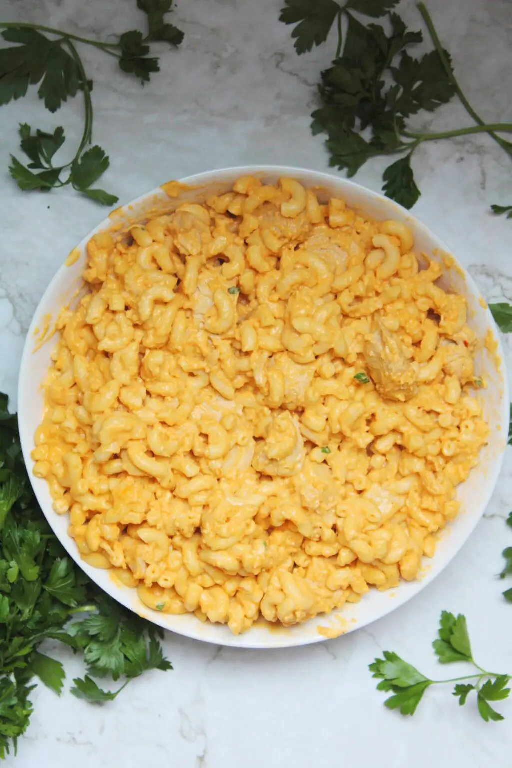Instant Pot Buffalo Chicken Mac and Cheese - The Six Figure Dish