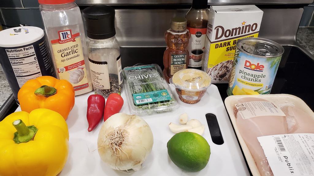 Ingredients for Pineapple Chicken in Slow Cooker