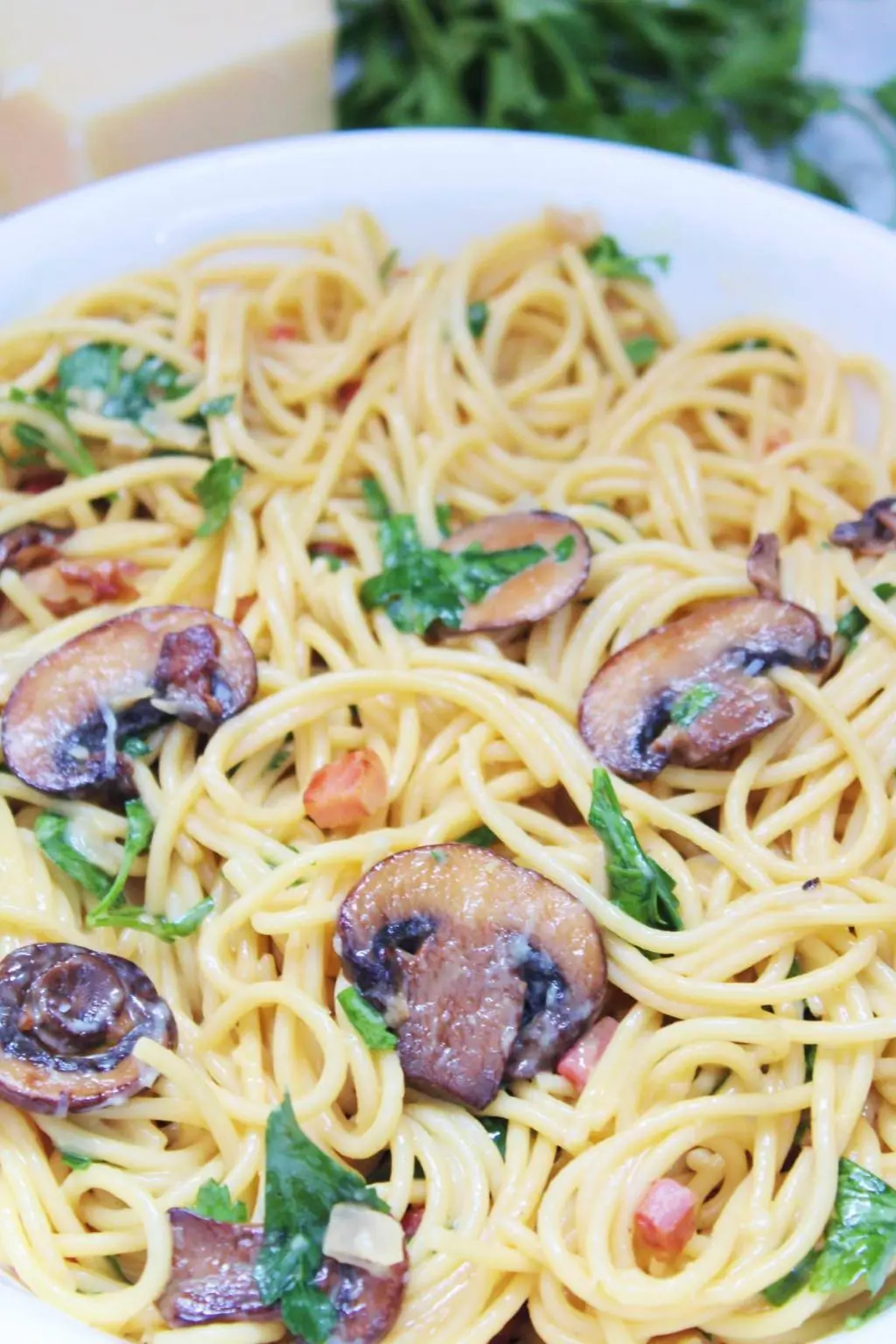 Mushroom Carbonara With Pancetta (VIDEO) The Six Figure Dish