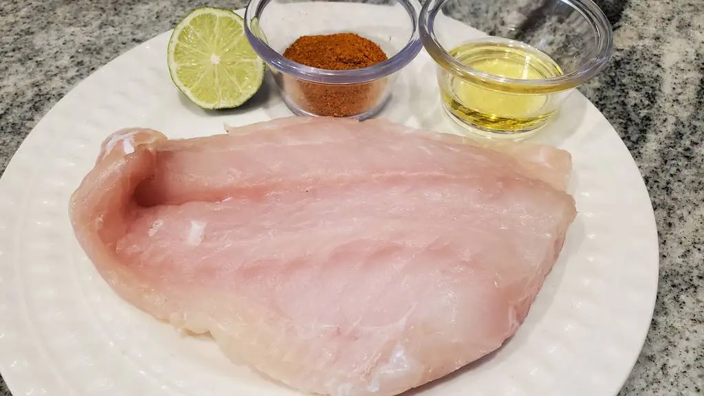 Ingredients for pan seared grouper
