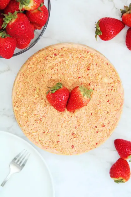 Instant Pot Strawberry Crunch Cheesecake