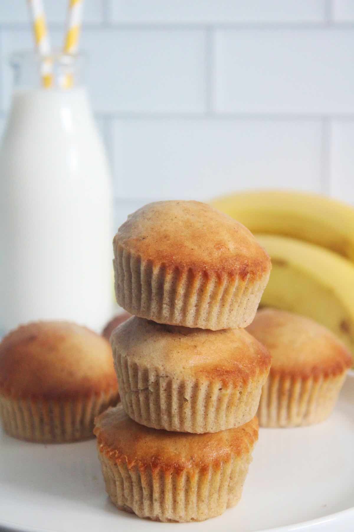 These air fryer banana muffins make the perfect breakfast.
