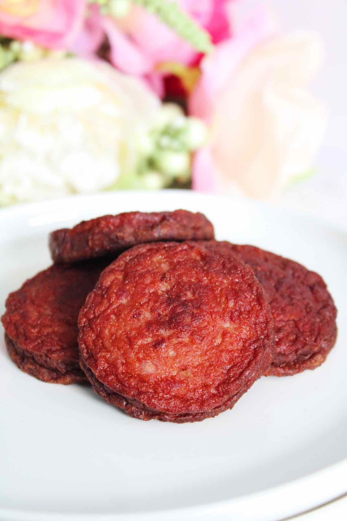 Dominican fried salami