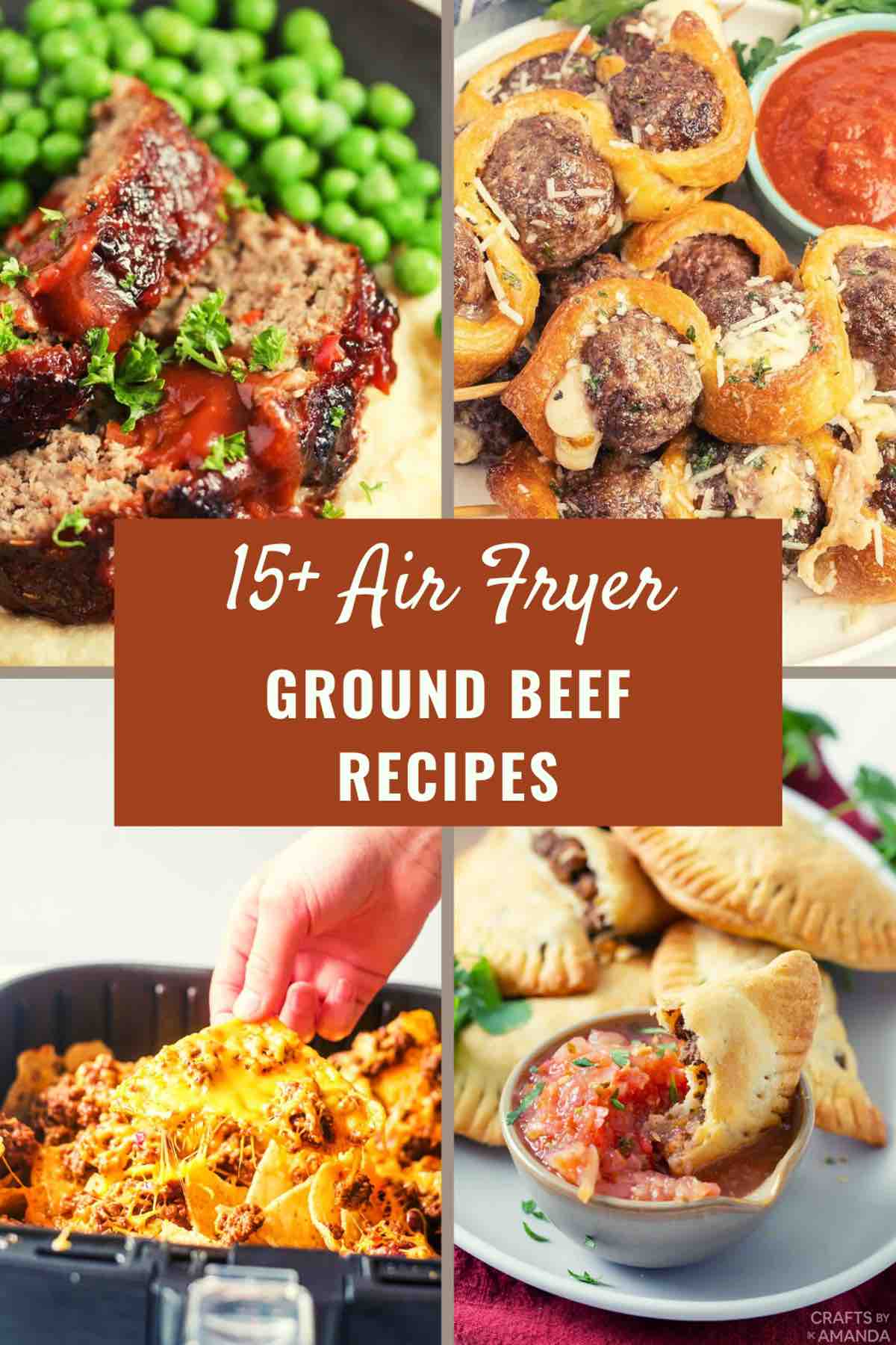 15+ easy air fryer ground beef recipes that are perfect for busy weeknight meals.