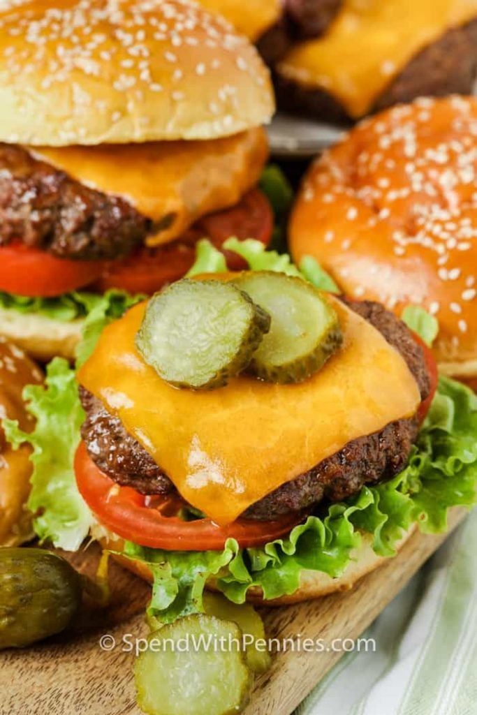 These hamburgers are easy and delicious.