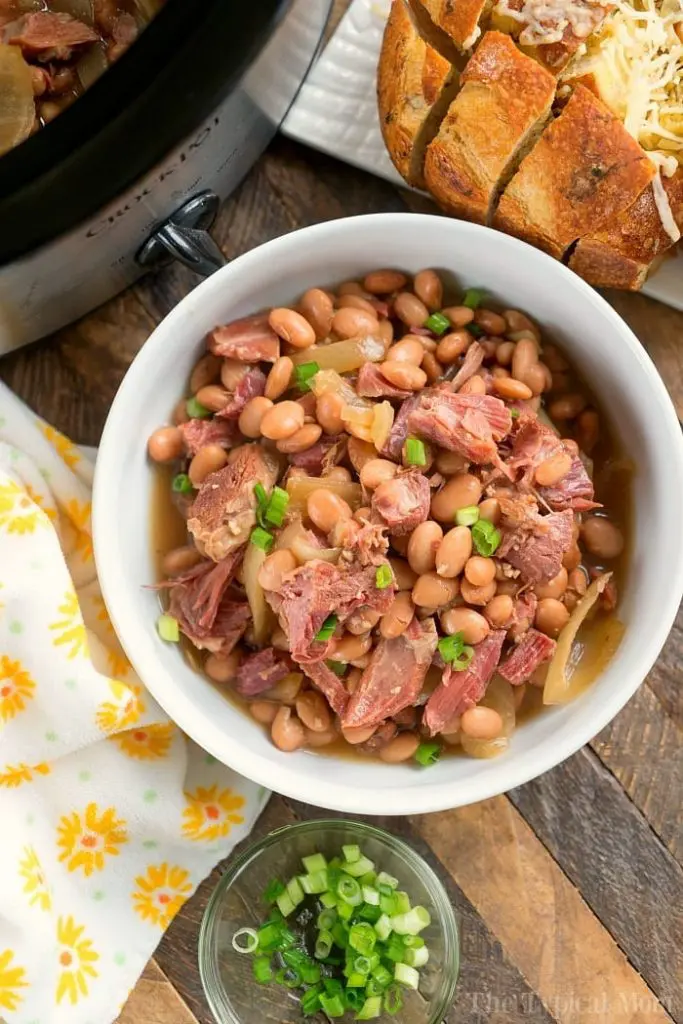 Northern beans recipe with ham.