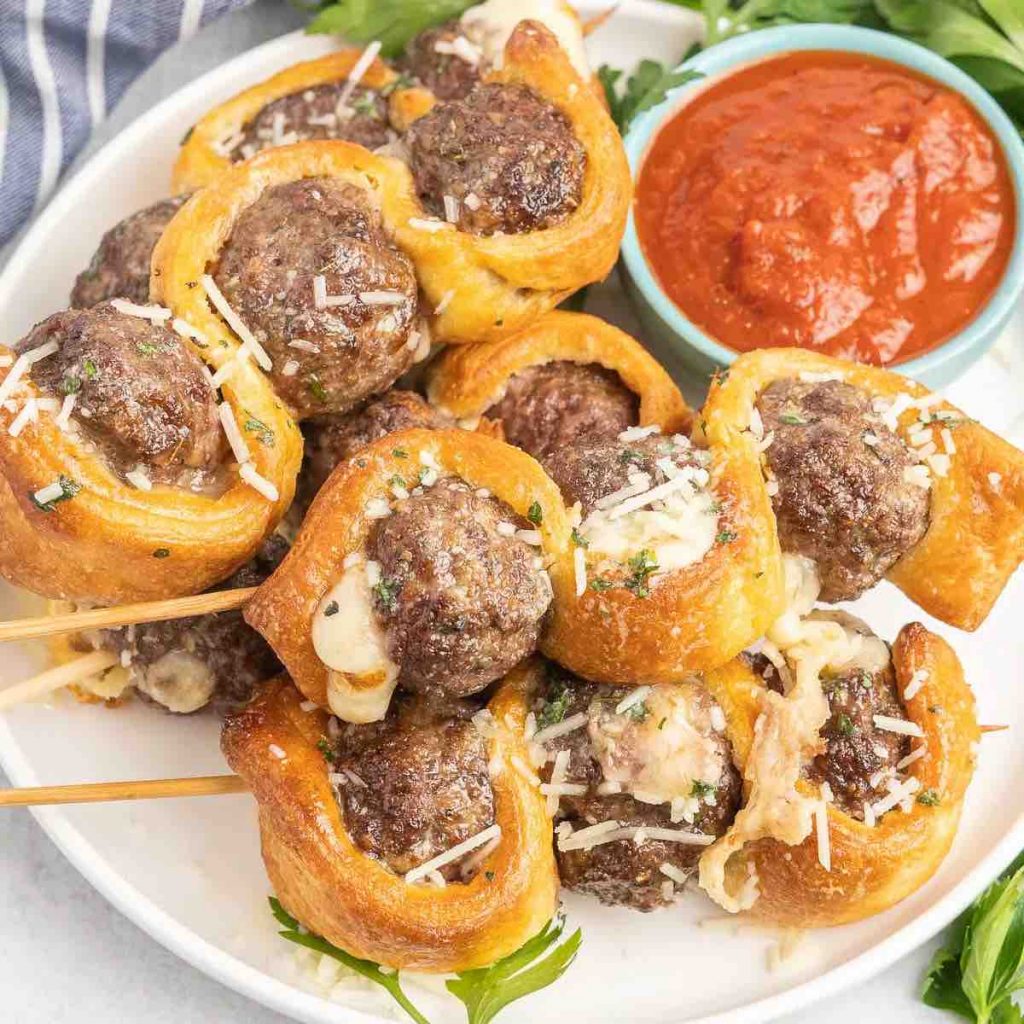 air fryer meatball skewers