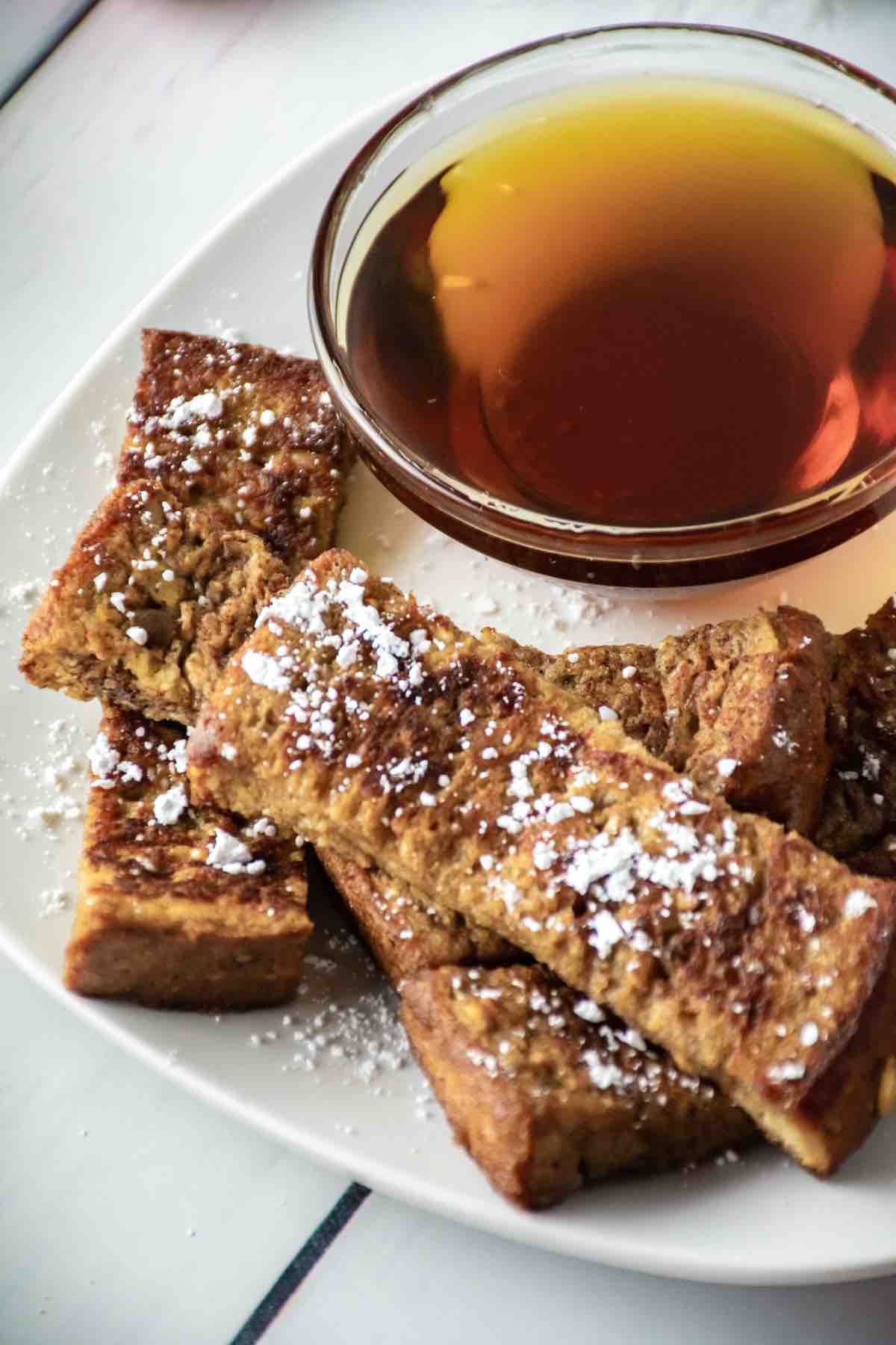 An easy holiday recipe for drunken Hennessy French toast sticks.