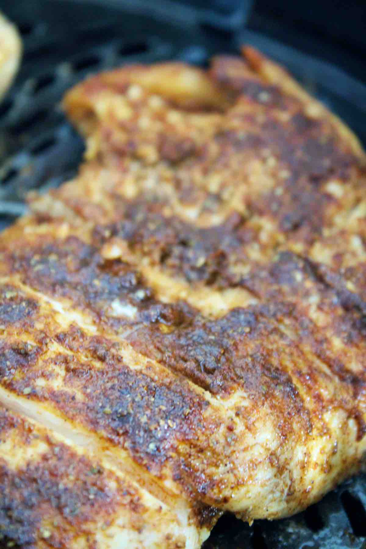 An easy recipe for air fried blackened chicken breast.