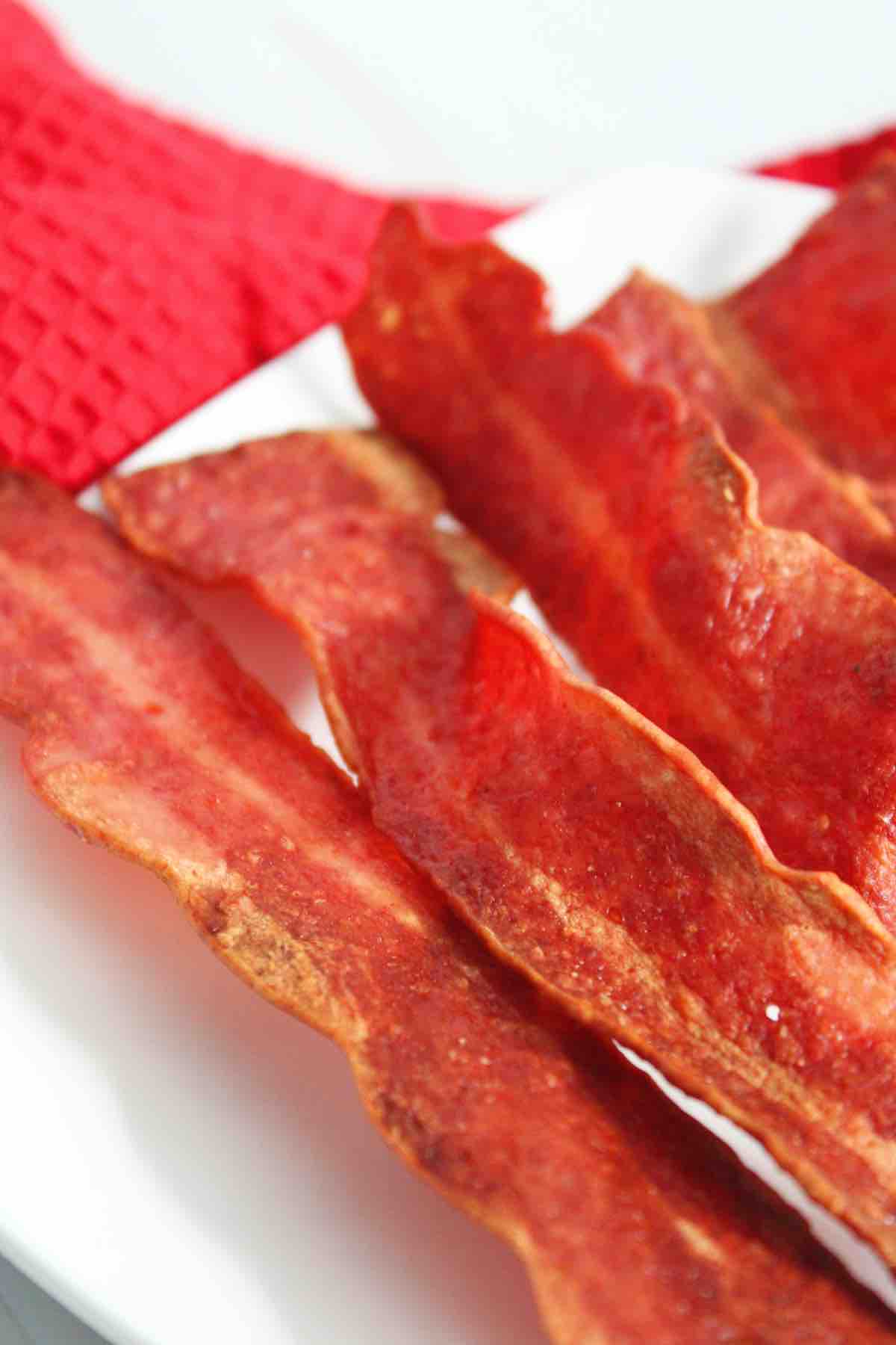 Air fryer turkey bacon is extra crispy and makes the ultimate breakfast.