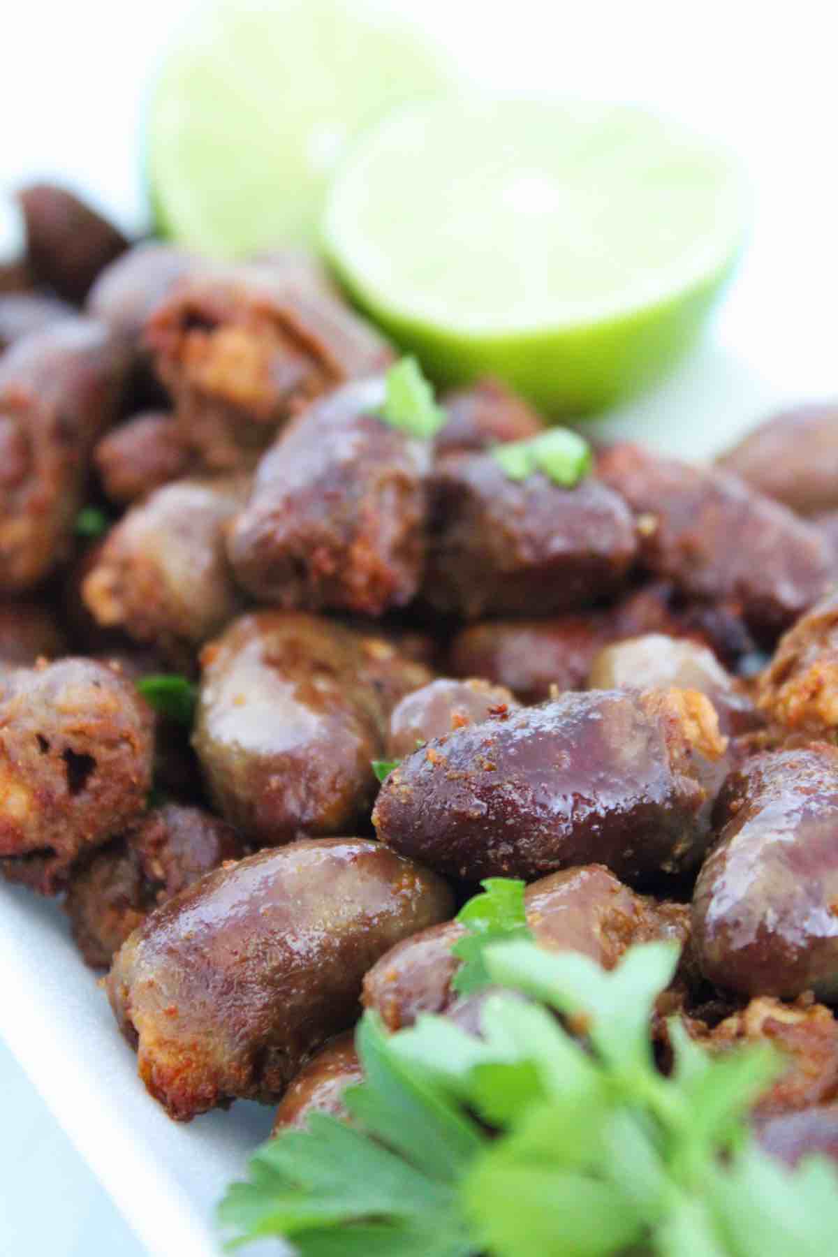 Air fryer chicken hearts are commonly enjoyed among the Brazilian community for BBQs but these are air fried and absolutely delicious.