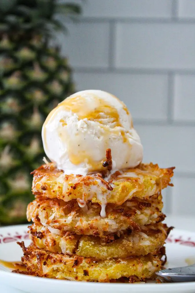 Making air fryer pineapple fritters is so easy. They're ready in just under 30 minutes.