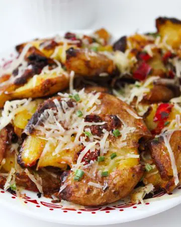 These spicy voodoo smashed potatoes make the perfect side dish