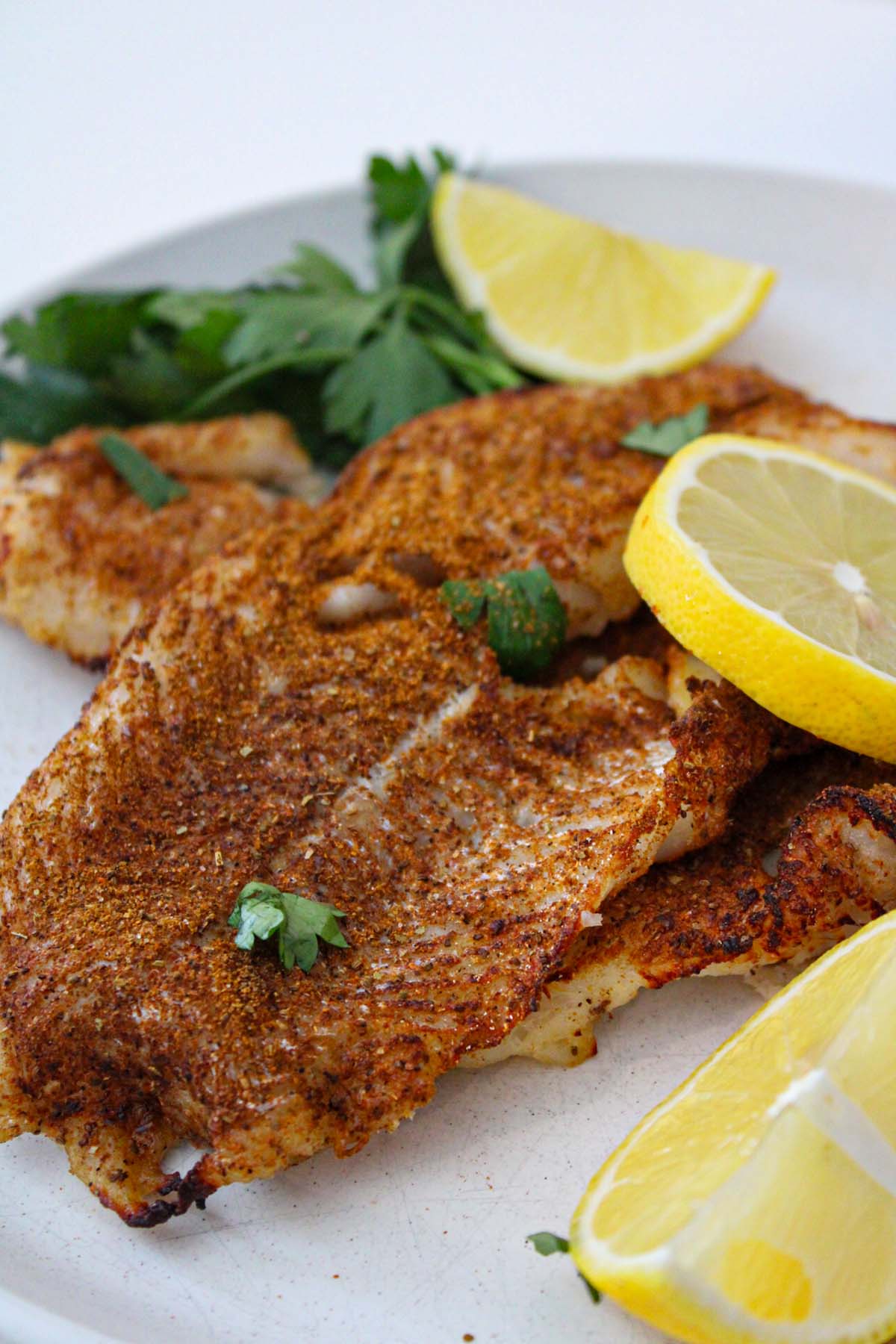 A low carb and keto friendly air fryer cod fish recipe